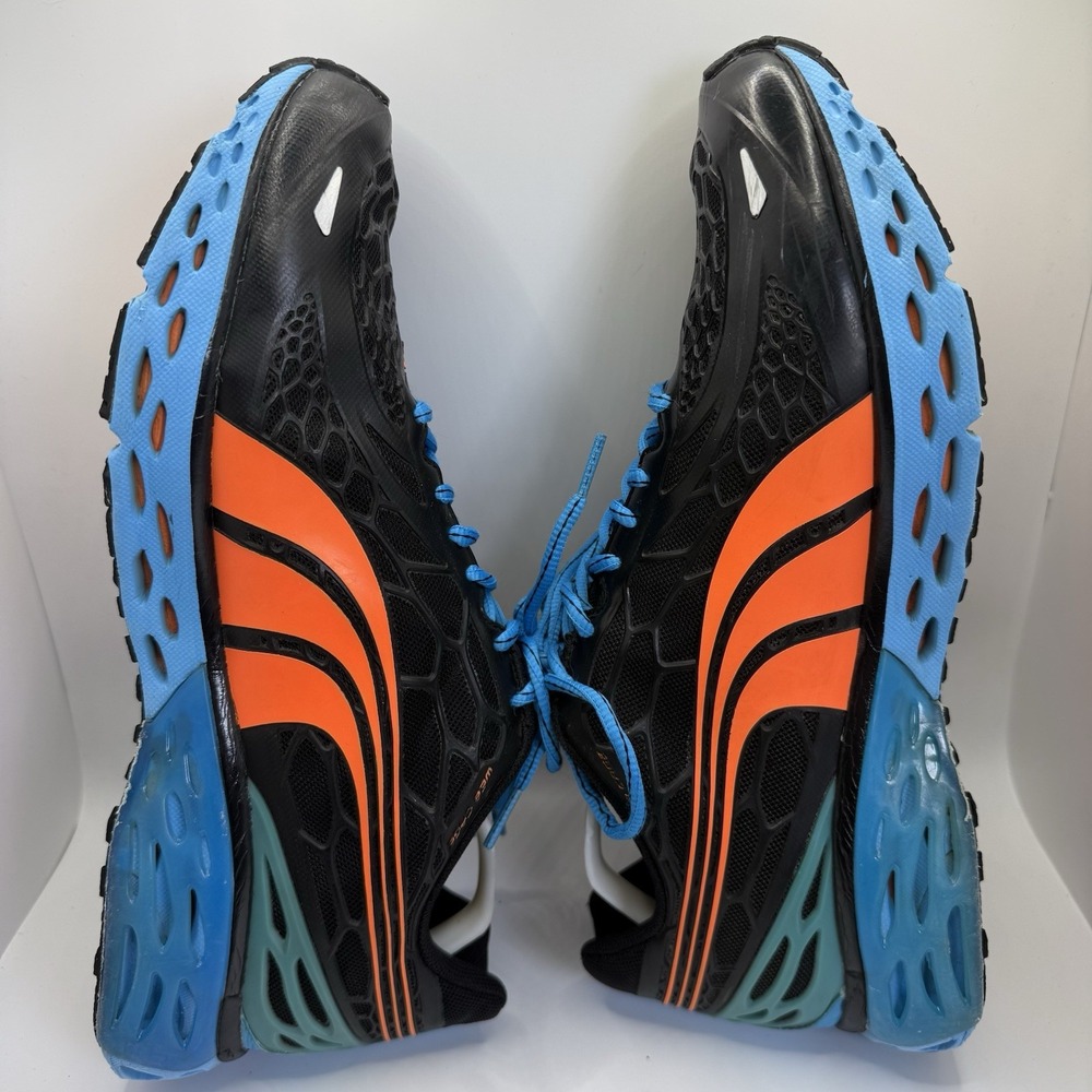 Puma Bioweb Elite Orhtolite Men's 11 Black‎ Blue Orange Running Shoes 186437-07 - Picture 6 of 11